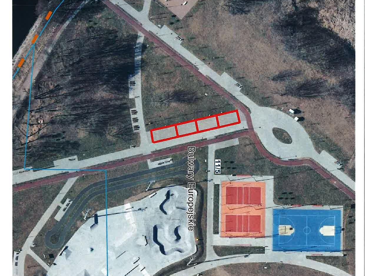 Użyczenie powierzchni terenu zewnętrznego na terenie Bulwar&oacute;w Europejskich przy ul. Dąbrowskiego w Pile z przeznaczeniem na prowadzenie działalności gastronomicznej typu food truck